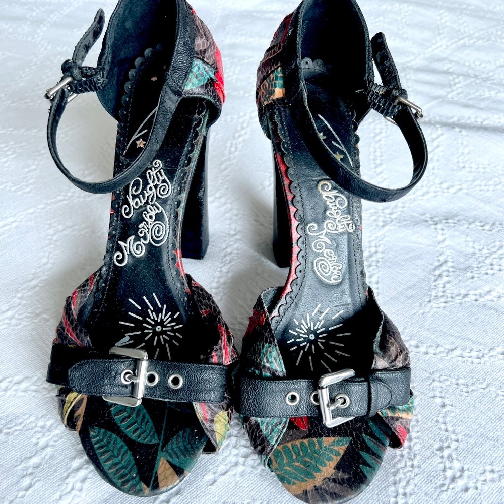 Naughty Monkey high heals, ankle strap, size 38